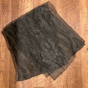 Sheer organza wrap evening shawl